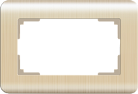 Рамка для двойной розетки (шампань) WL12-Frame-01-DBL